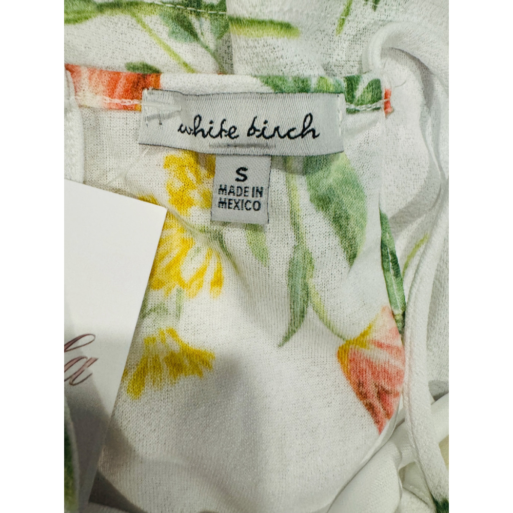 White Birch Floral Spaghetti Strap Tank Top | NWOT | Sz X-Large - Picture 8 of 9